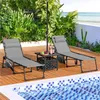 Yaheetech Gartenliege klappbare Sonnenliege mit Kissen & Produktbild-Vorschau 2