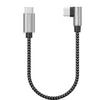 A USB-C to USB-C cable with a 90-degree angled connector. Produktbild-Vorschau