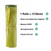 BigDean 20 Rollen Gelber Sack, Gelbe Säcke 90 Liter HDPE Produktbild-Vorschau 3