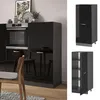 Vorratsschrank Vicco R-Line Schwarz Hochglanz 60 cm, Model Produktbild-Vorschau 2