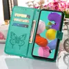 Galaxy A51 Hülle, Schmetterling Prägung Flip Leder Produktbild-Vorschau 5