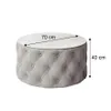 CHESTERFIELD 70 cm runder gepolsterter Couchtisch, Jasmine Produktbild-Vorschau 2