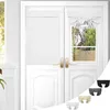Francúzsky Blackout Door Curtain White, Privacy Screen Náhľad obrázku produktu 1
