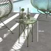 Outsunny Gartentisch Ø40 x 50cm, Wetterfest Balkontisch aus Produktbild-Vorschau 3