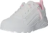 A single white sneaker with pink accents is shown against a white background. Anteprima dell’immagine prodotto