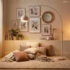 SalesFever Bogenlampe Beige 208 cm mit Marmorfuß & Produktbild-Vorschau 4