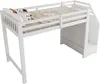 MODFU Hochbett Kinderbett 90x200cm mit Stauraum, Hochbett Produktbild-Vorschau 10