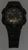 A close-up of a black Casio analog-digital watch. Produktbild-Vorschau