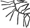 A close-up view of a black LED string light chain with multiple branches and small LED bulbs at the end of each branch, set against a white background. Náhled obrázku produktu
