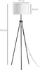 Stojací lampa Stojací lampa E27, ocel+polyester, Náhled obrázku produktu 3