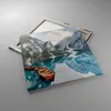 Bild auf Leinwand - Leinwandbild - Einteilig - Boote Berge Produktbild-Vorschau 2