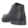 A black leather boot shown from the back and side against a white background. Produktbild-Vorschau