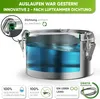Blockhütte Edelstahl Brotdose Rund 1200ml - Auslaufsichere Produktbild-Vorschau 3