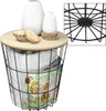 Masa Home&Styling Collection, metal/lemn, 39x41 cm, Podgląd zdjęcia produktu 6