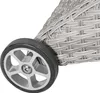 LC Garden »Parma« Sonnenliege Gartenliege Relax weiß-grau Produktbild-Vorschau 4