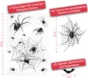 Oblique Unique Temporäre Tattoos Spinnen mit Netz 4 Bögen Produktbild-Vorschau 2