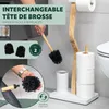 eluno Garniture de WC sur pied 4 en 1, brosse de WC, Voir les images du produit 5
