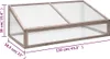 vidaXL Skleník šedý 110x56x39 cm smrkové dřevo Náhled obrázku produktu 6