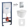 GROHE Vorwandelement Solido + Wand Hänge WC Galve Weiß Produktbild-Vorschau 1