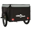 vidaXL Rimorchio per biciclette nero e grigio 45 kg di Anteprima dell’immagine prodotto 7