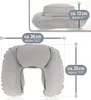 com-four® 1x Aufblasbares Nackenstützkissen - Praktisches Produktbild-Vorschau 6