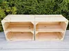 2er Vintage Holzkisten mit Regalbrett - 40x30x24 cm - Produktbild-Vorschau 2