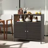 KOMFOTTEU Gartenschrank aus Rattan, Aufbewahrungsschrank Produktbild-Vorschau 6