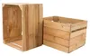 Two wooden crates are shown against a white background. Produktbild-Vorschau