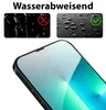 A close-up of a smartphone screen with two inset images demonstrating water resistance. Produktbild-Vorschau