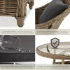 tectake® Aluminium Rattan Sitzgruppe Zürich wetterfest und Produktbild-Vorschau 4