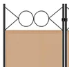 vidaXL 6-częściowa parawan, beżowy, 240 x 220 cm, materiał Podgląd zdjęcia produktu 7