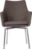 KAWOLA Stuhl Cali Sessel Microfaser Esszimmerstuhl taupe Produktbild-Vorschau 6