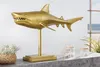 riess-ambiente Skulptur HAI 68cm gold Metall Haifisch Produktbild-Vorschau 2