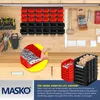 Masko® Cassettiere impilabili, scaffale a muro, set da 32 Anteprima dell’immagine prodotto 4