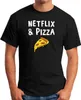Herren T-Shirt Netflix & Pizza Serienjunkie Fun-Shirt Produktbild-Vorschau 2