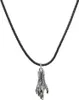 Lederkette Edelstahlkette 316L ZOMBIE HAND 50 cm Leder Produktbild-Vorschau 2