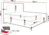 MIRJAN24 Boxspringbett Delos LED, Ehebett mit Produktbild-Vorschau 7