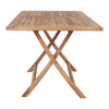 Oline Table de jardin 80x120 cm, en teck massif. Voir les images du produit 3