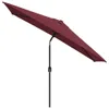 vidaXL Ombrellone con palo in metallo 300x200 cm Rosso Anteprima dell’immagine prodotto 8