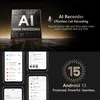 Marketing image showing AI features and Android 15. Produktbild-Vorschau