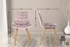 CLP 2er Set Esszimmerstühle Brook mit Samtbezug pink Produktbild-Vorschau 2