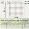 Teichzaun Gartenzaun Hundezaun - Metall Gitterzaun aus Produktbild-Vorschau 2
