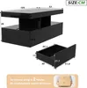 CDGlobal Couchtisch Wohnzimmertisch Schwarz Hochglanz, Produktbild-Vorschau 7