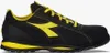 A side view of a black and yellow Diadora work shoe. Náhľad obrázku produktu