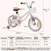 COSTWAY Kinderfahrrad mit Korb, Klingel, Doppelbremsen, Produktbild-Vorschau 3