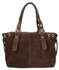Damenhandtasche aus echtem Leder mit Reißverschluss  Italy Produktbild-Vorschau 1