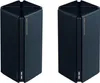 Two black mesh Wi-Fi routers are shown side-by-side against a white background. Podgląd zdjęcia produktu