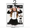 A child wearing a panda costume, displayed on product packaging. Produktbild-Vorschau