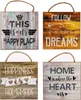 4er Set Wandbilder 20x20cm Sprüche Vintage Shabby Chic Produktbild-Vorschau 1