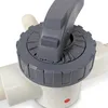 PVC 3 Wege T- Ventil mit Schlauchanschluss 38/32mm Produktbild-Vorschau 2